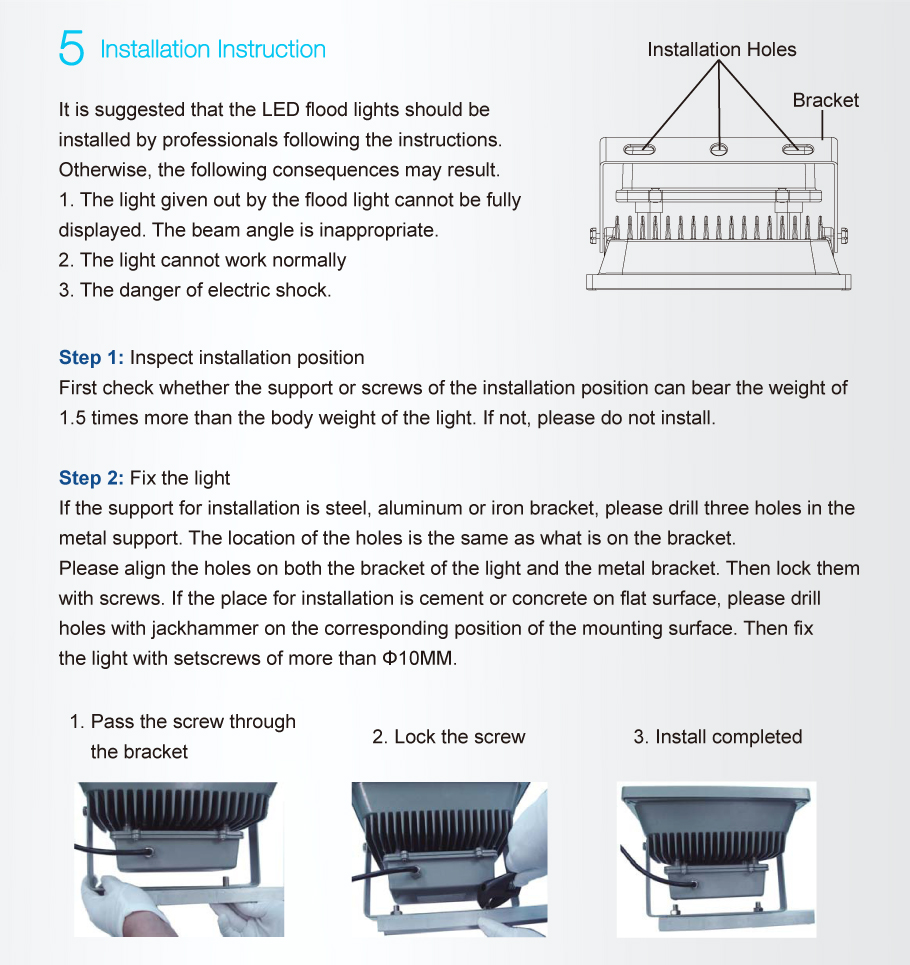 RGB COB LED Flutlicht